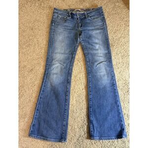 Paige Jeans Women's Size 29 Hollywood Hills Bootcut Made in USA Blue Denim 90's